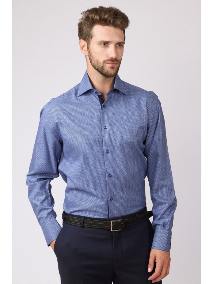 Рубашка Zara man Slim Fit воротник