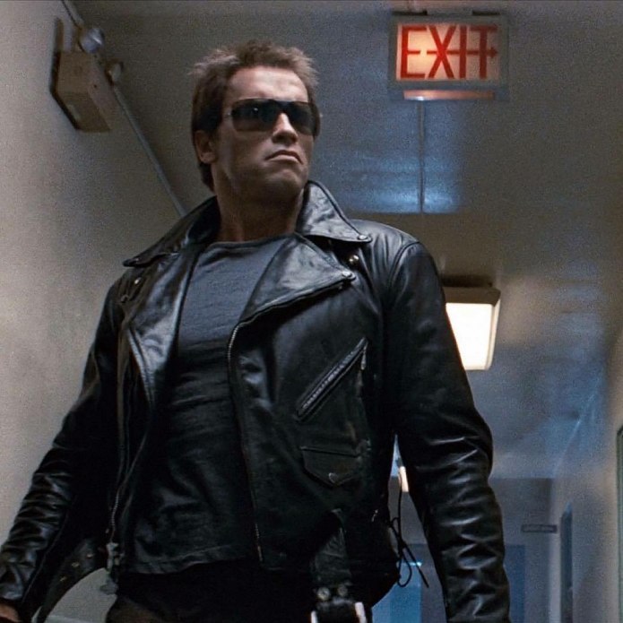 Terminator Black Motorcycle Leather Jacket