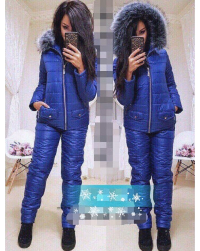 Зимний костюм женский куртка и штаны