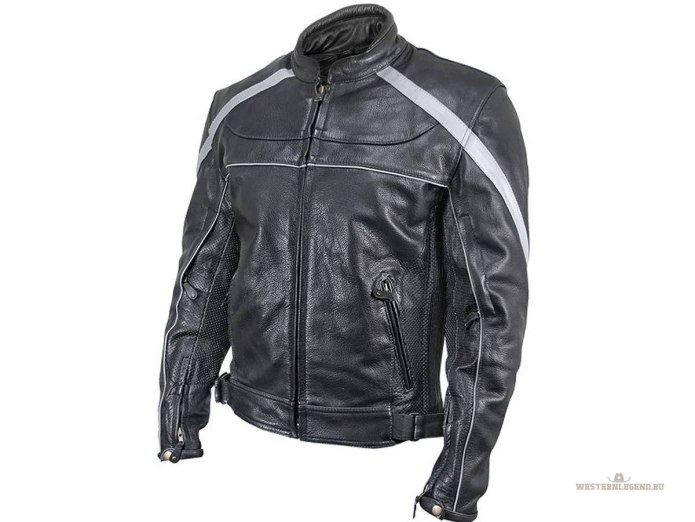 Xelement Womens Classic Leather Rebel stud Jacket