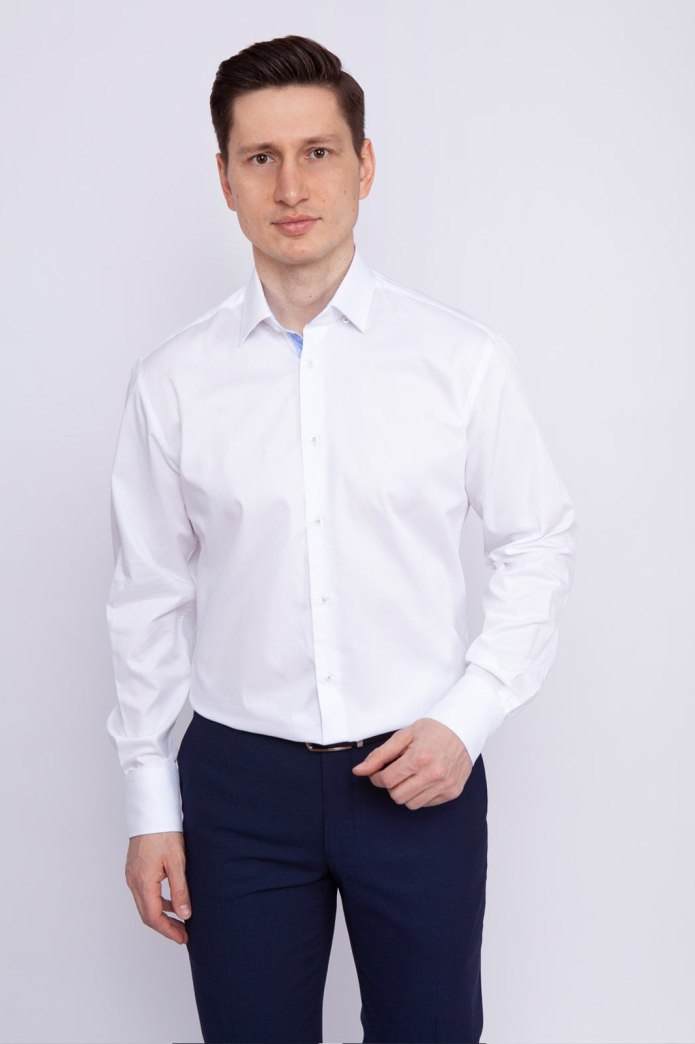 Прямая рубашка из хлопка Kanzler 19w-sw01rlsn/02-4