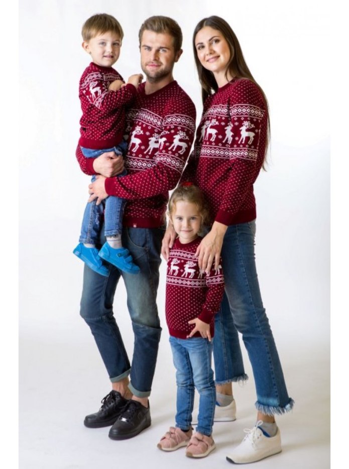 Свитер с оленями/ Family look, vay
