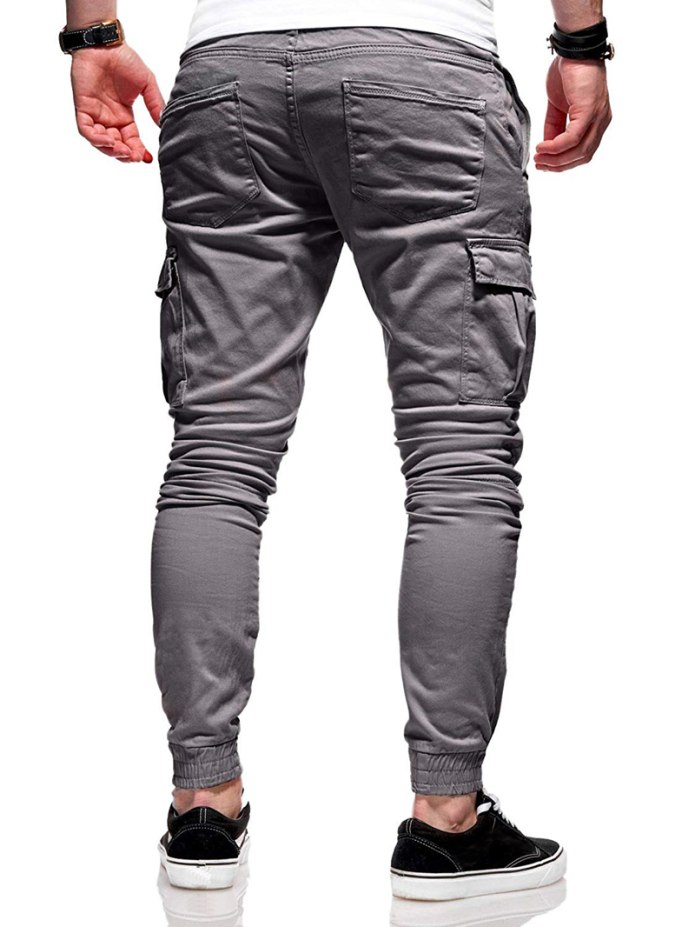 2018 Мужские хлопковые клетчатые брюки Slim Fit