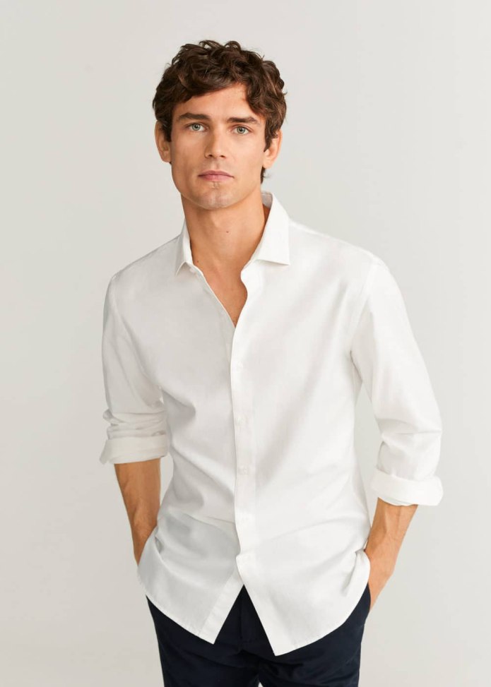 Белая сорочка massimo Dutti