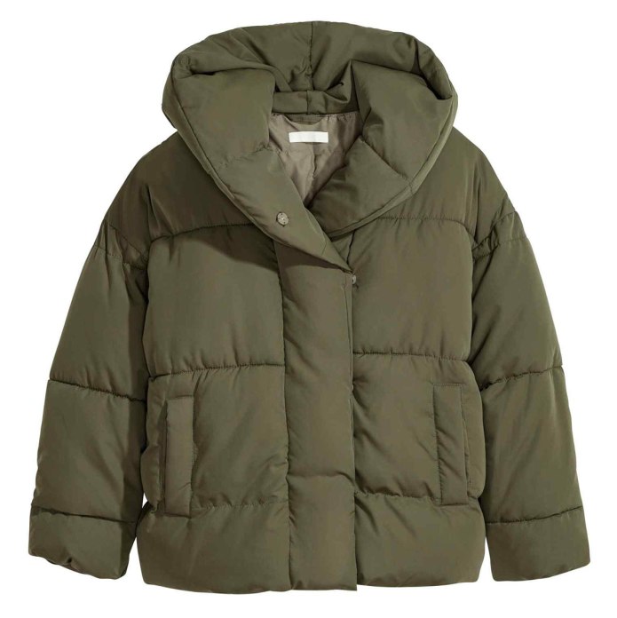 Удлиненный пуховик h&m 0750124002