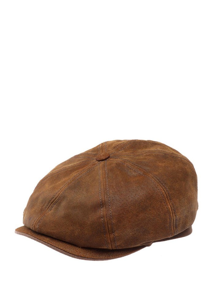Stetson кепка кожаная