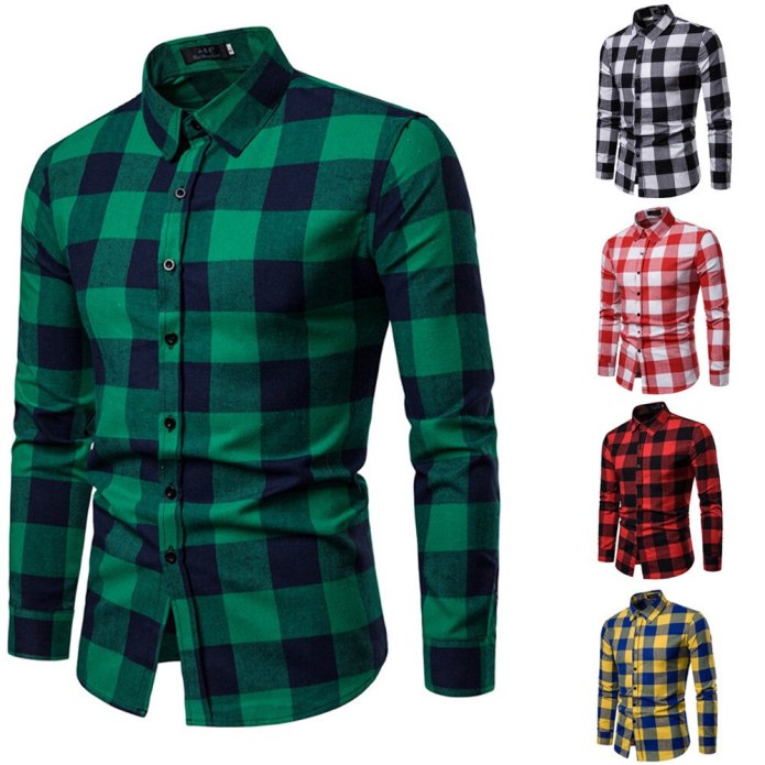 Рубашка фланелевая мужская Slim Fit