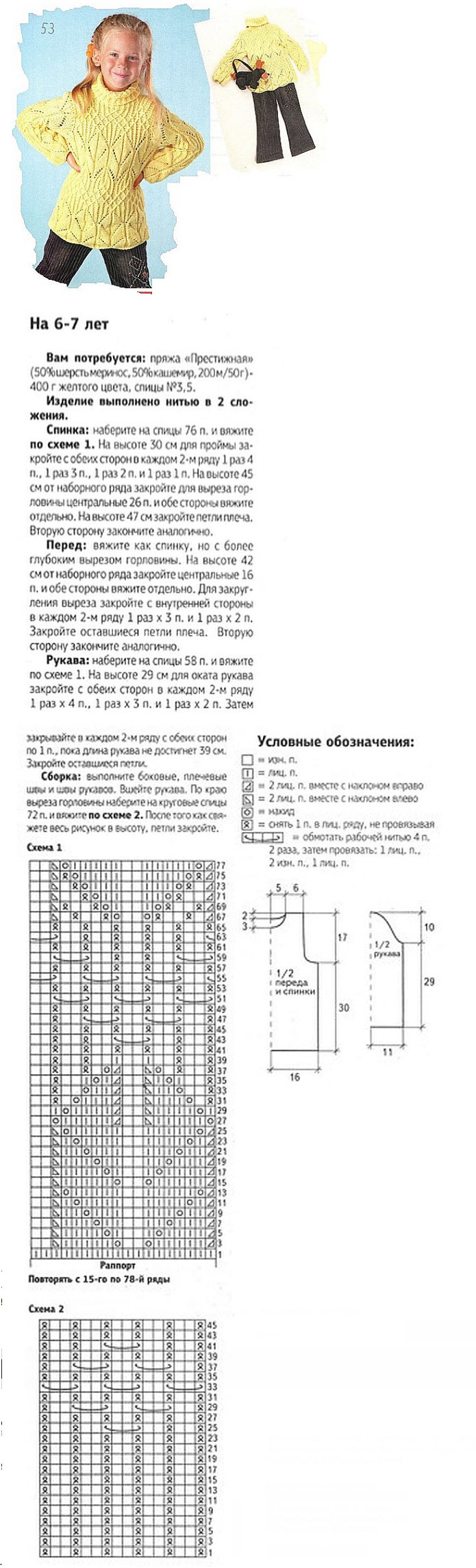Вязаная кофта на девочку 5 лет спицами с описанием и схемами