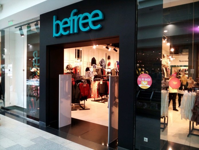 Платье Befree голубое