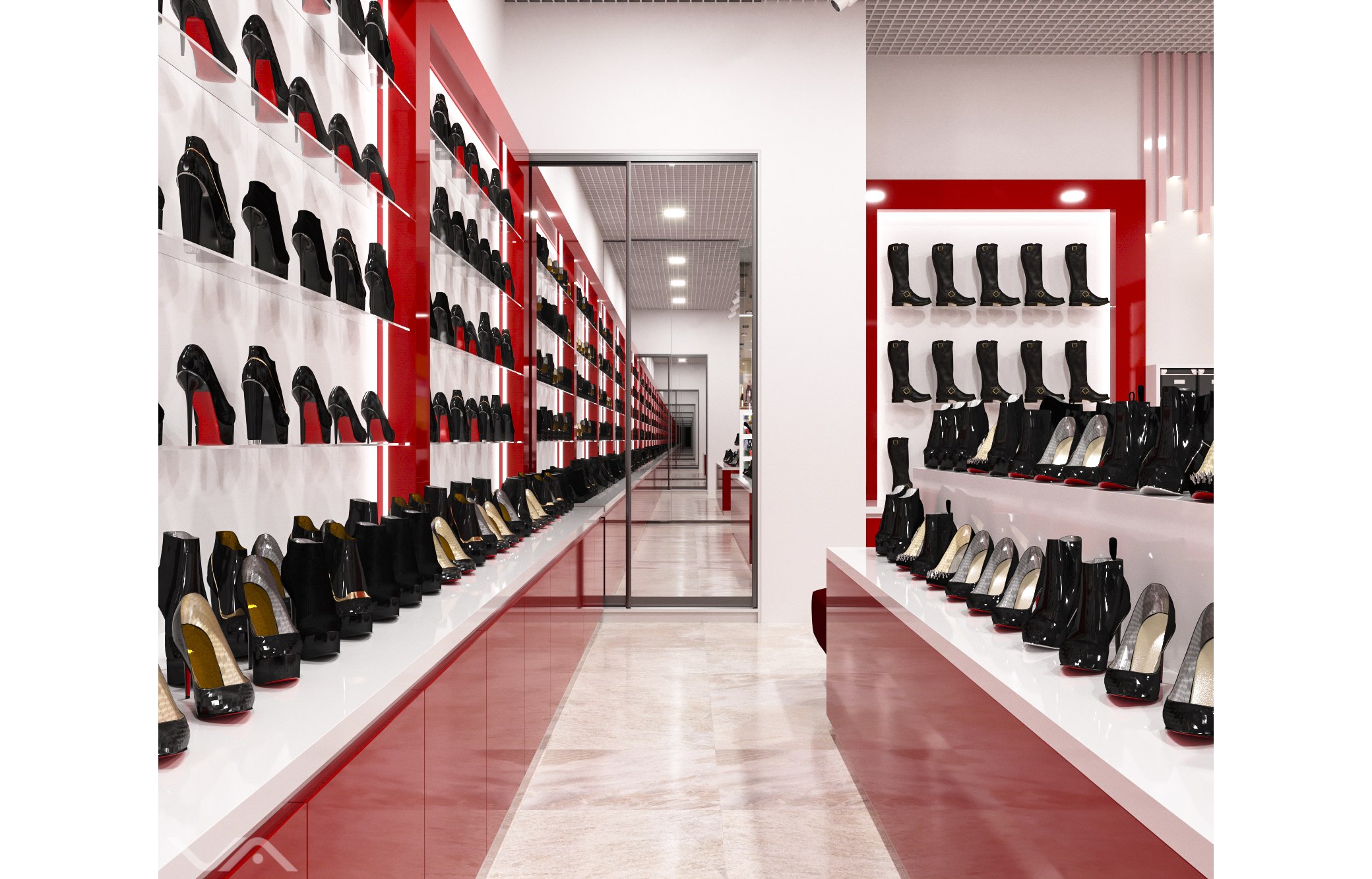 Магазины туфель в москве. Магазин женской обуви. Выкладка обуви в магазине. Выкладка женской обуви. Женский обувной магазин.