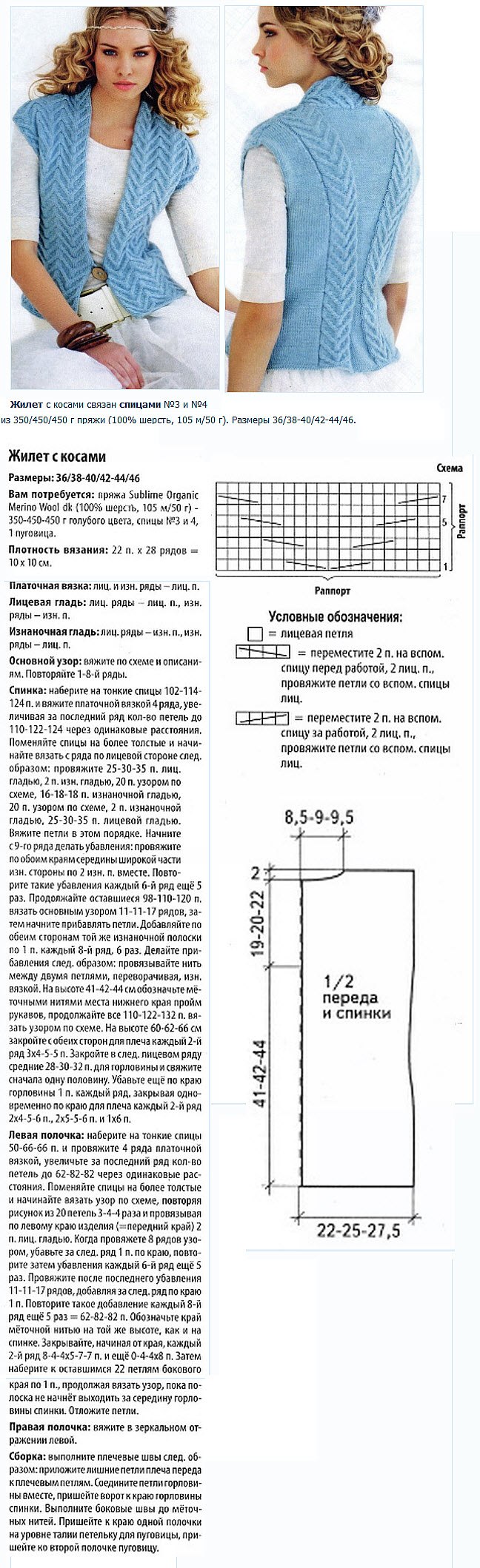 Жилет горловина и пройма