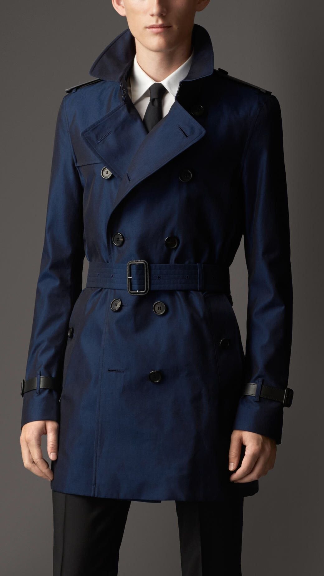 Burberry Trench Coat мужской синий