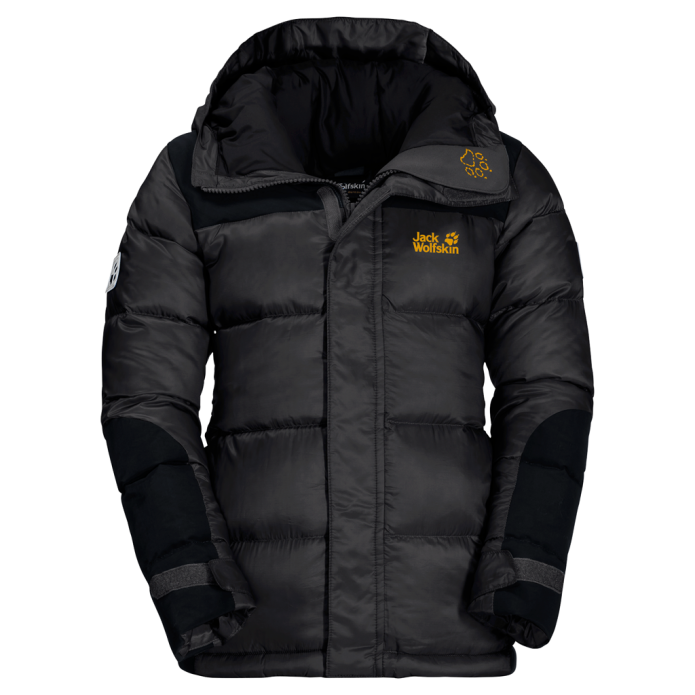 Jack Wolfskin черная пуховик ъ