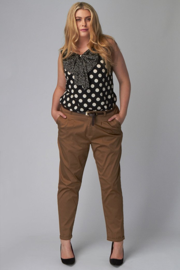 Брюки кюлоты плюс сайз