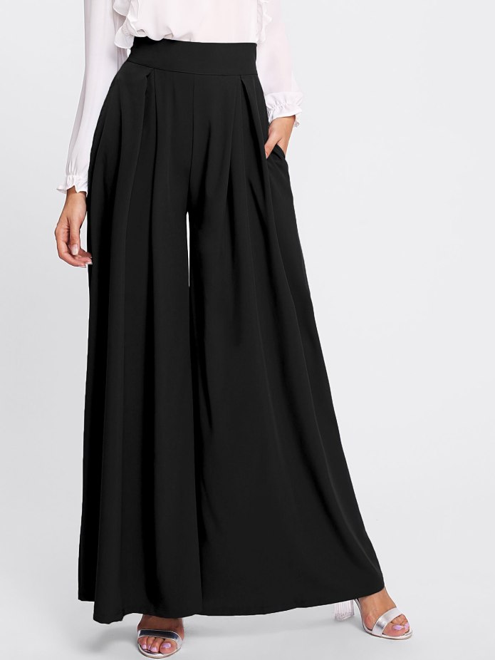 Брюки палаццо Zara черные