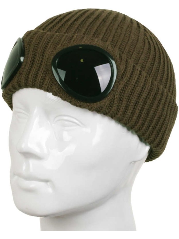 Шапка c.p. Company — Lens Merino Wool total Eclipse
