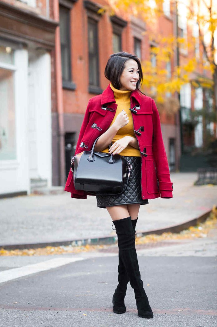 Burberry Duffle Coat women Red