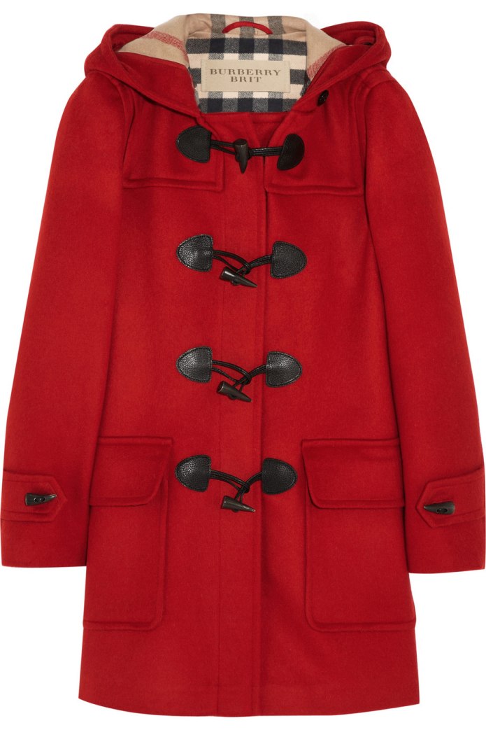 Burberry Brit полупальто красное