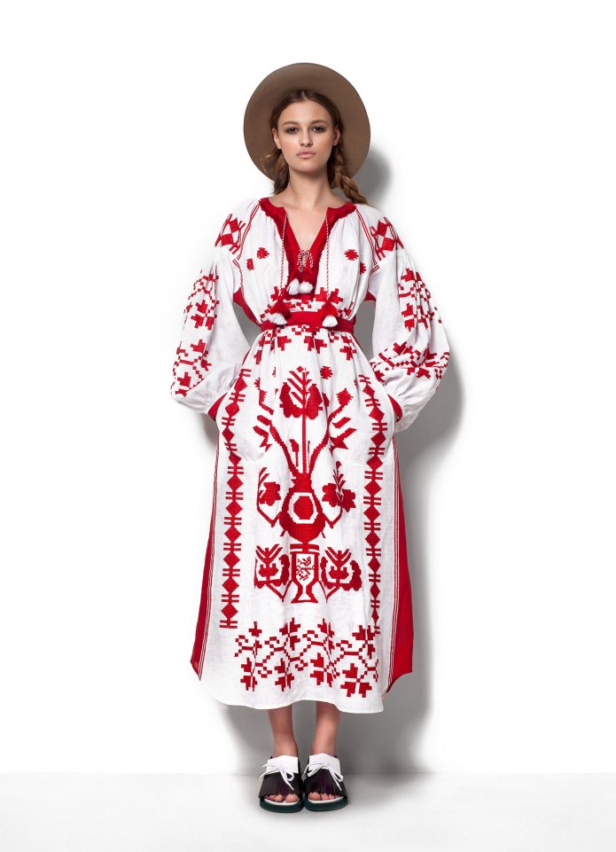 Современные славянские платья