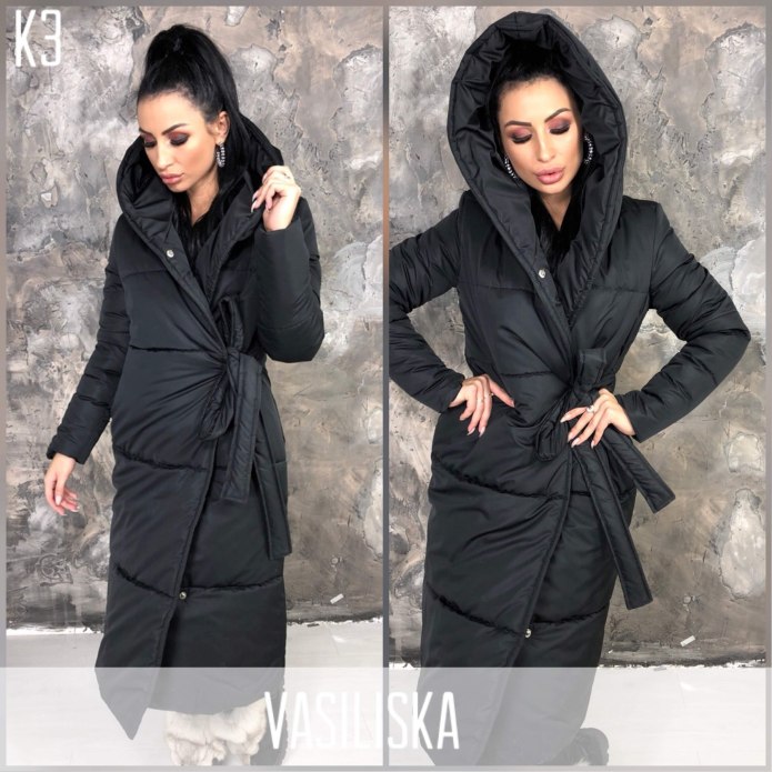 Зимние женские куртки асимметрия