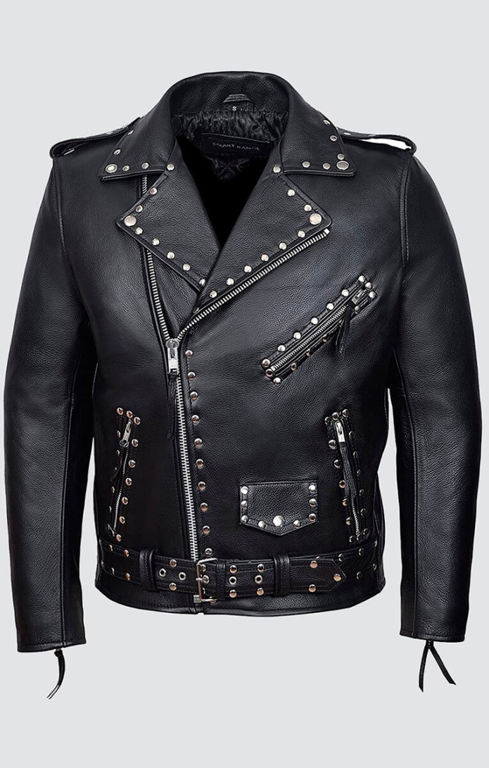 Cowhide Leather Jacket Mens