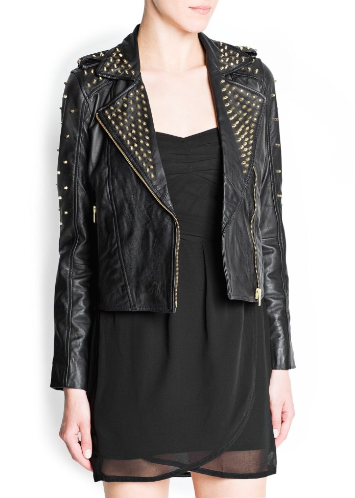 Куртка Mango Genuine Leather