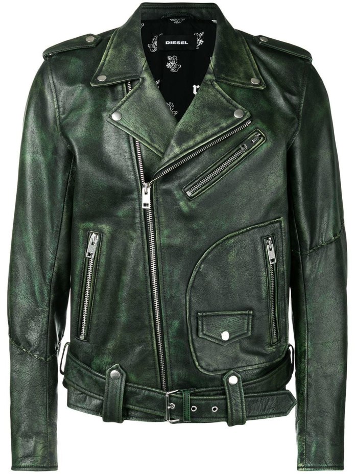 Кожаная куртка Metalstorm Green