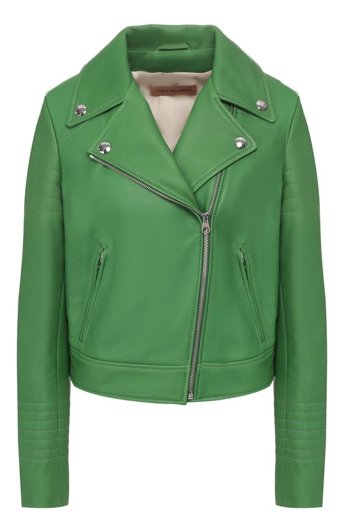 Incity куртка кожаная Dark Green