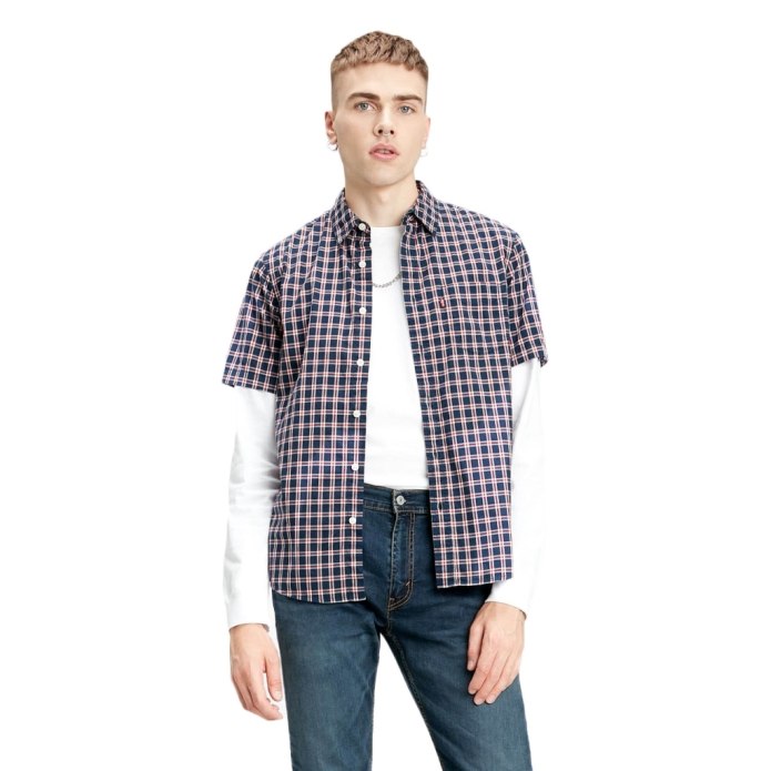 Джинсовая рубашка мужская Levi's® 8574400120 синяя