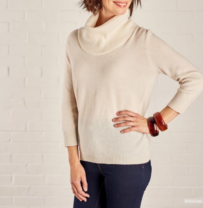 Womens Cashmere Merino long Sleeve Cowl Neck Jumper a334l