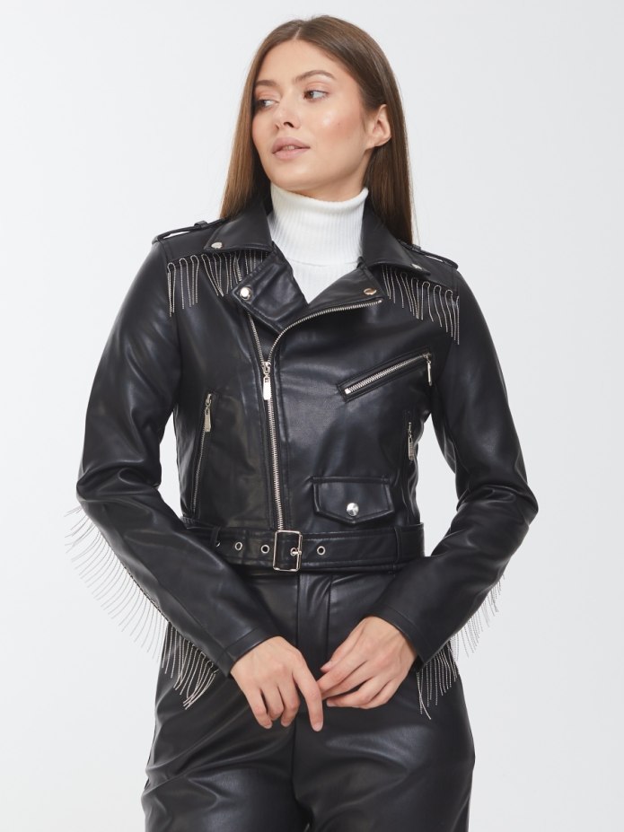 Кожаная куртка bpc bonprix collection