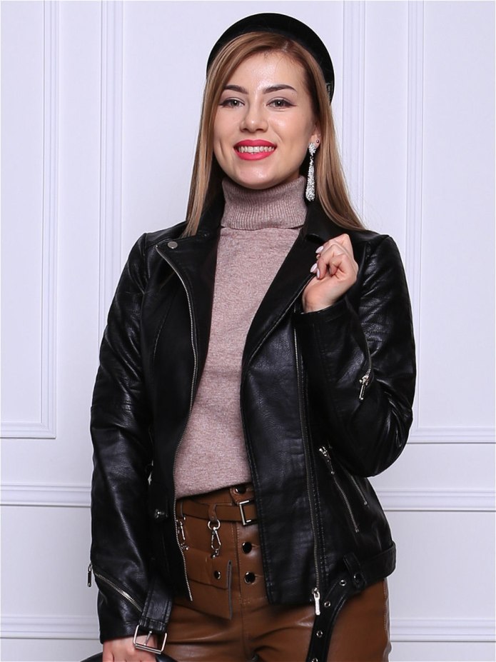 S-Tech real Leather косуха женская