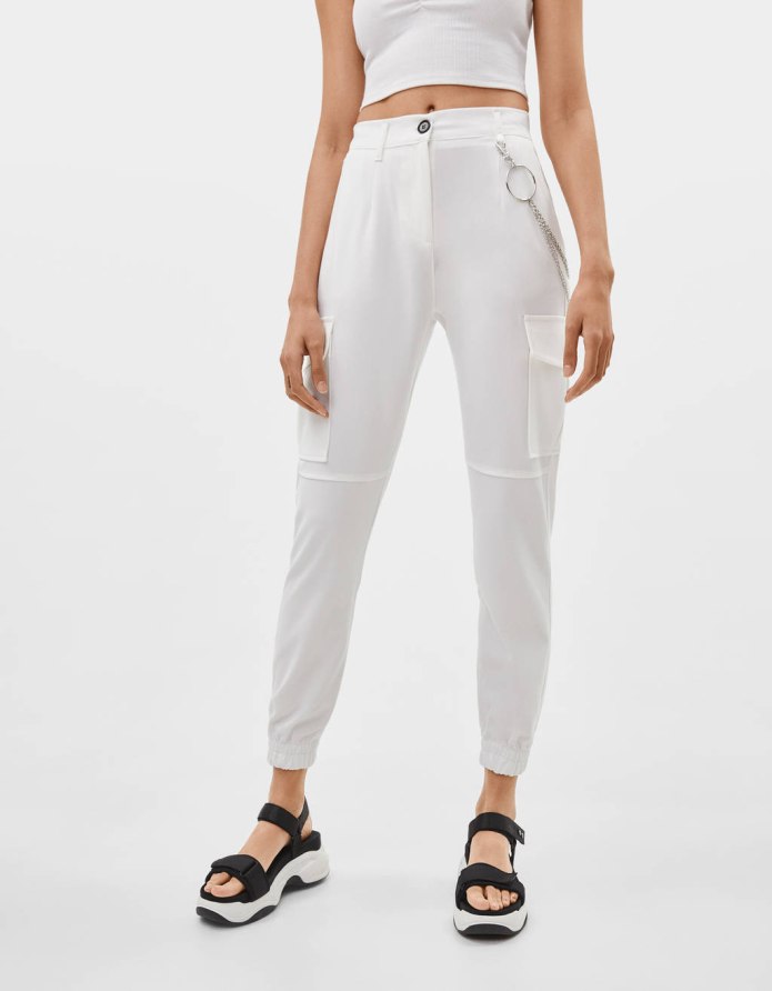Брюки Alberta Ferretti белый