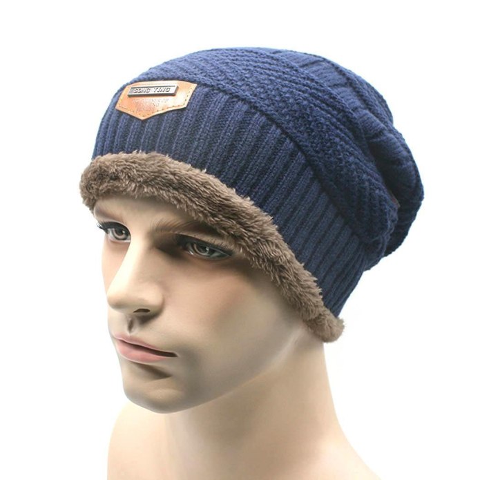 Мужская шапка Solid Knitted Beanie
