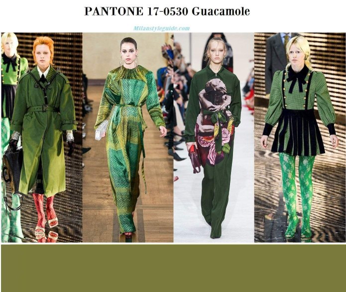 Pantone 2020 осень зима