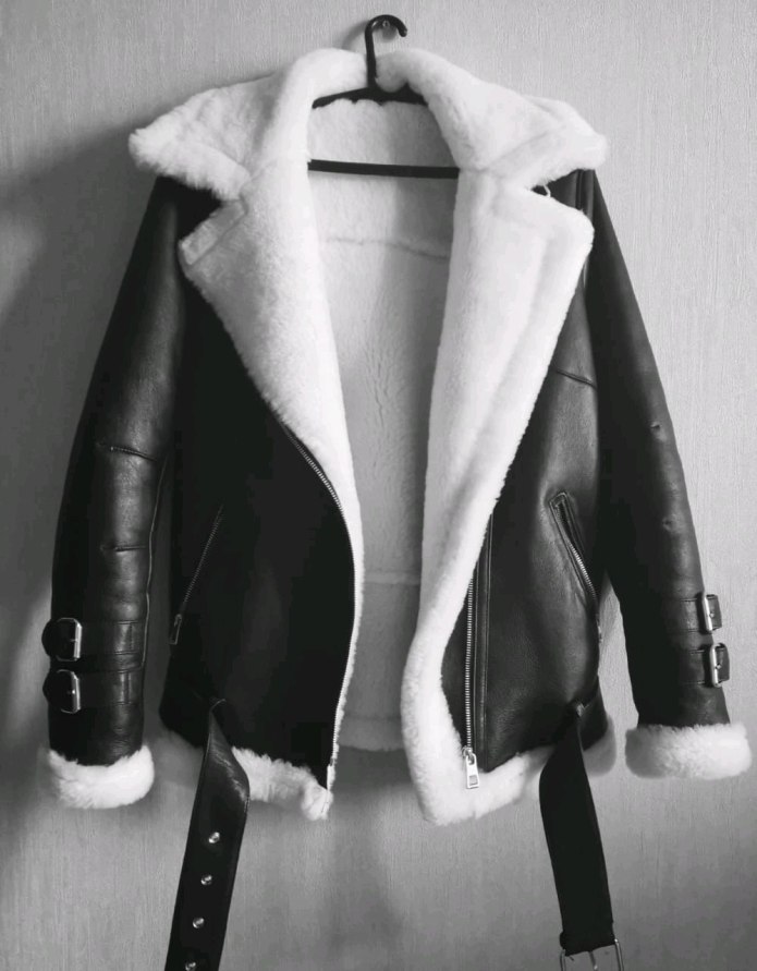 Кожаная косуха guess мужская