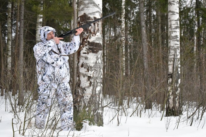 Камуфляж для зимнего леса