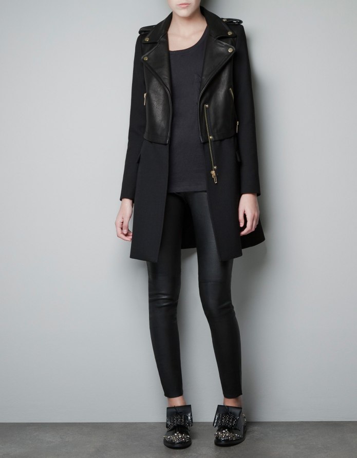 Пальто Zara женское черное