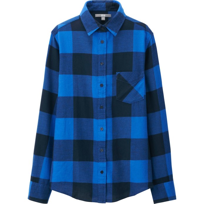 Uniqlo детская рубашка в клетку