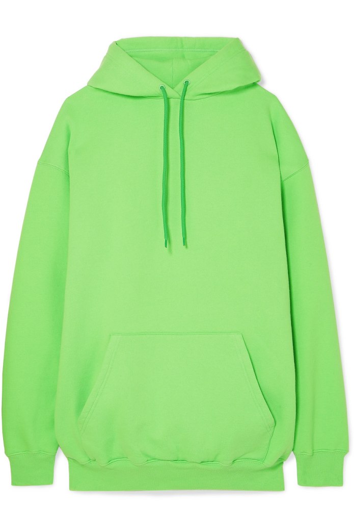 Худи Balenciaga неон