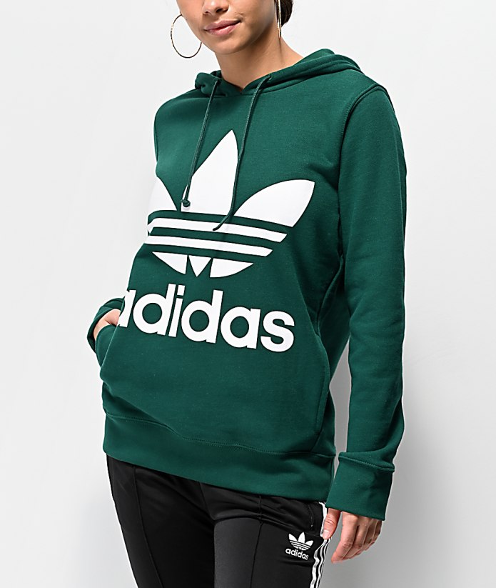 Adidas Trefoil Hoodie Green