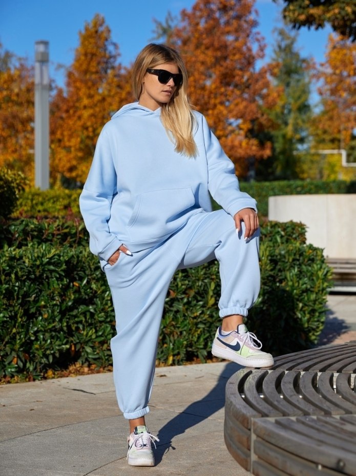 Костюм худи и штаны женские оверсайз Nike