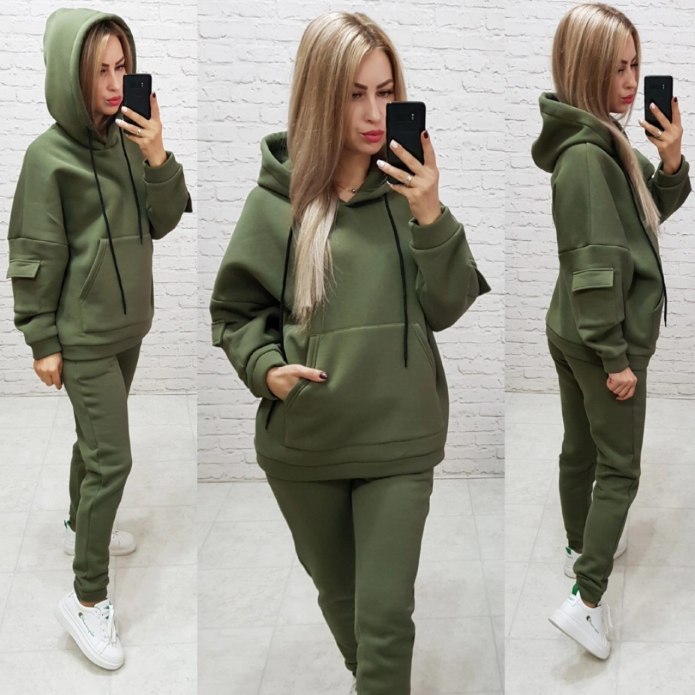 KS.021.38 спортивный костюм "Oversize" с начесом капучино