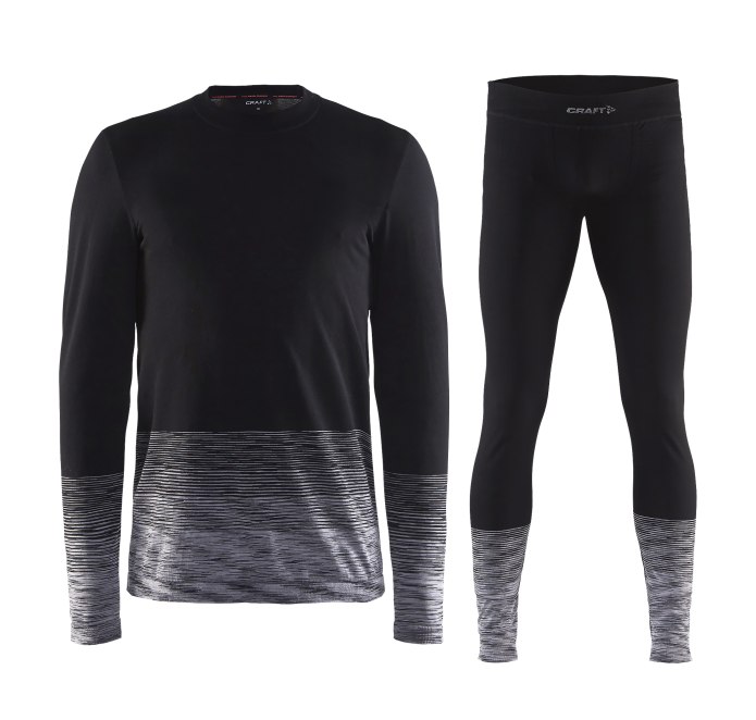 Терморубашка Craft Wool Comfort 2.0 на молнии 1905345 999975 черн/бел