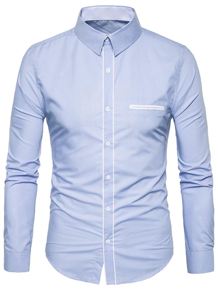Рубашка мужская с длинным рукавом Platin Slim Fit