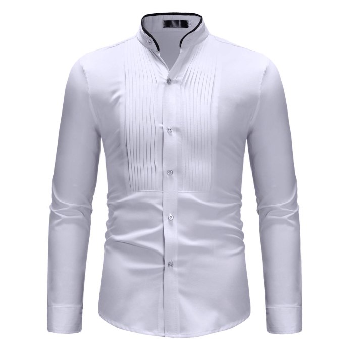 Рубашка Zara man черная воротник стойка