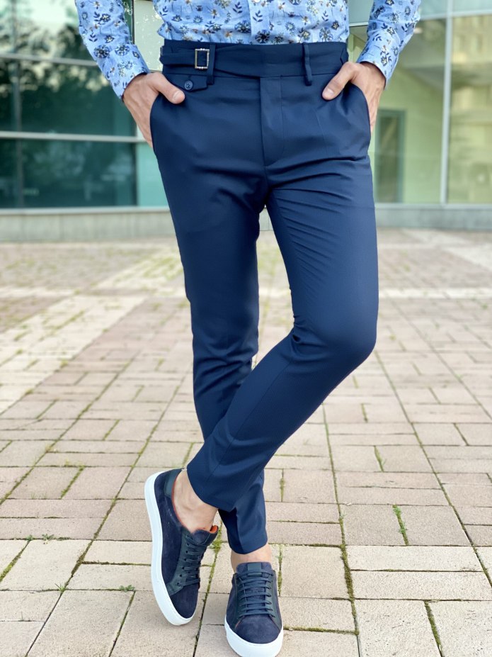 Brunello Cucinelli брюки мужские спортивные синие