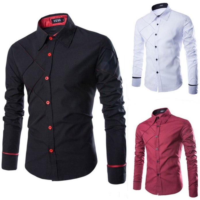 Рубашка Slim Fit с длинным рукавом