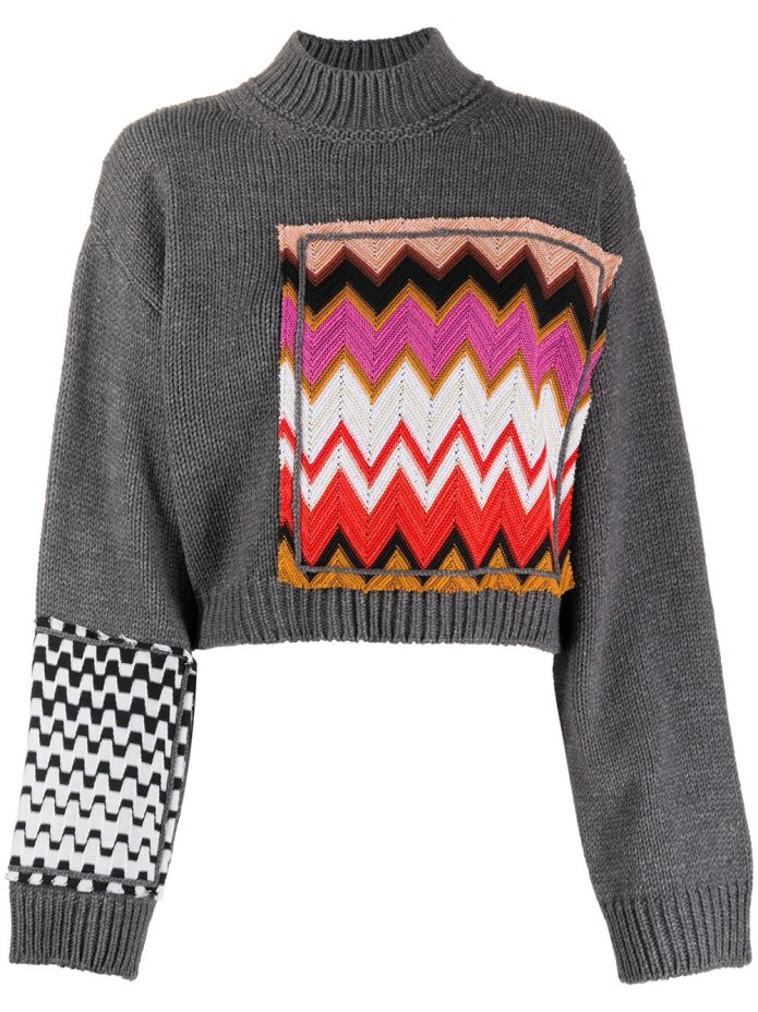 Джемпер детский Colorblock спицами