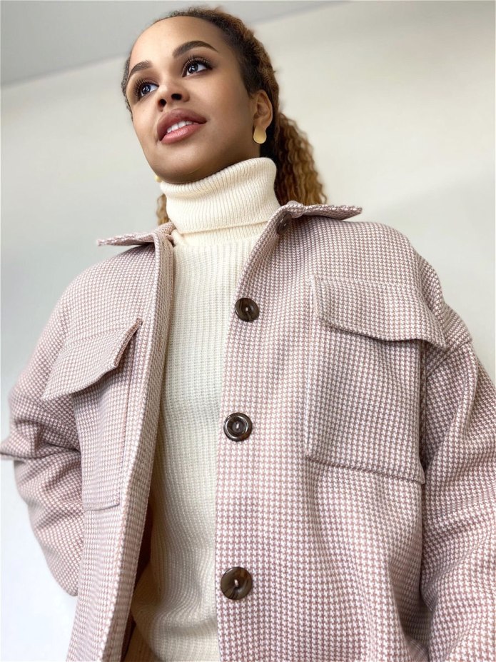 Пальто рубашечного кроя Zara